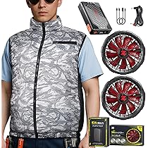 【2025革新 超軽量 · 薄型】 空調作業服 ベスト暴風ファン& 強化9枚羽根 Amazon | [Somoya] 【2025革新 超軽量 · 薄型】 空調作業服